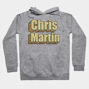 Chris Martin // Vintage Rainbow Typography Style // 70s Hoodie